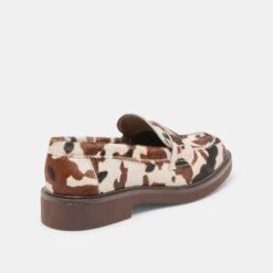 TIGGY LOAFERS COCOA TAURUS CALF HAIR(Tiggy Loafers Cocoa Taurus Calf Hair) -Dolce Vita DOLCEVITA FLATS TIGGY COCOA TAURUS CALFHAIR 03