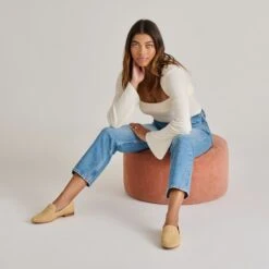 BAYLEN FLATS NATURAL WOVEN RAFFIA(Baylen Flats Natural Woven Raffia) 14 BAYLEN FLATS NATURAL WOVEN RAFFIA(Baylen Flats Natural Woven Raffia) -Dolce Vita DOLCEVITA FLAT BAYLEN NATURALWOVENRAFFIA ONFOOT 01