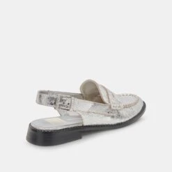HARDI WIDE LOAFERS SILVER CRACKLED LEATHER - Re:vita(Hardi Wide Loafers Silver Crackled Leather Resale) -Dolce Vita DOLCEVITA FLAT HARDI SILVERCRACKLEDLEATHER 03 fdfb4019 c3b9 4c07 ac2f e267373204e6