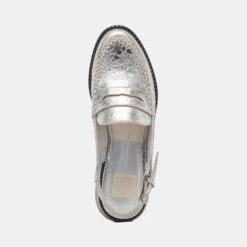 HARDI WIDE LOAFERS SILVER CRACKLED LEATHER - Re:vita(Hardi Wide Loafers Silver Crackled Leather Resale) -Dolce Vita DOLCEVITA FLAT HARDI SILVERCRACKLEDLEATHER 06 cdc00fd5 8a41 4b13 b386 2ab29b0d9211