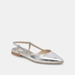 Dolce Vita NARAH FLATS SILVER METALLIC LEATHER(Narah Flats Silver Metallic Leather) -Dolce Vita DOLCEVITA FLAT NORAH SILVERMETALLICLEATHER 01