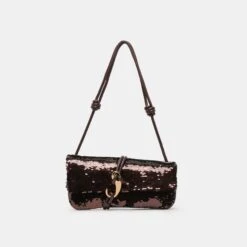 ALICE SHOULDER BAG BROWN SEQUIN STELLA(Alice Shoulder Bag Brown Sequin Stella)