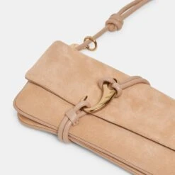 ALICE SHOULDER BAG BEIGE SUEDE(Alice Shoulder Bag Beige Suede) -Dolce Vita DOLCEVITA HANDBAGS ALICE BEIGE 4