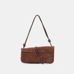 ALICE SHOULDER BAG CHOCOLATE SUEDE(Alice Shoulder Bag Chocolate Suede) -Dolce Vita DOLCEVITA HANDBAGS ALICE CHOCOLATE 2