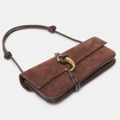 ALICE SHOULDER BAG CHOCOLATE SUEDE(Alice Shoulder Bag Chocolate Suede) -Dolce Vita DOLCEVITA HANDBAGS ALICE CHOCOLATE DETAILS 2 3c535242 f7e5 4dfc 9dbc 86203ec24c08