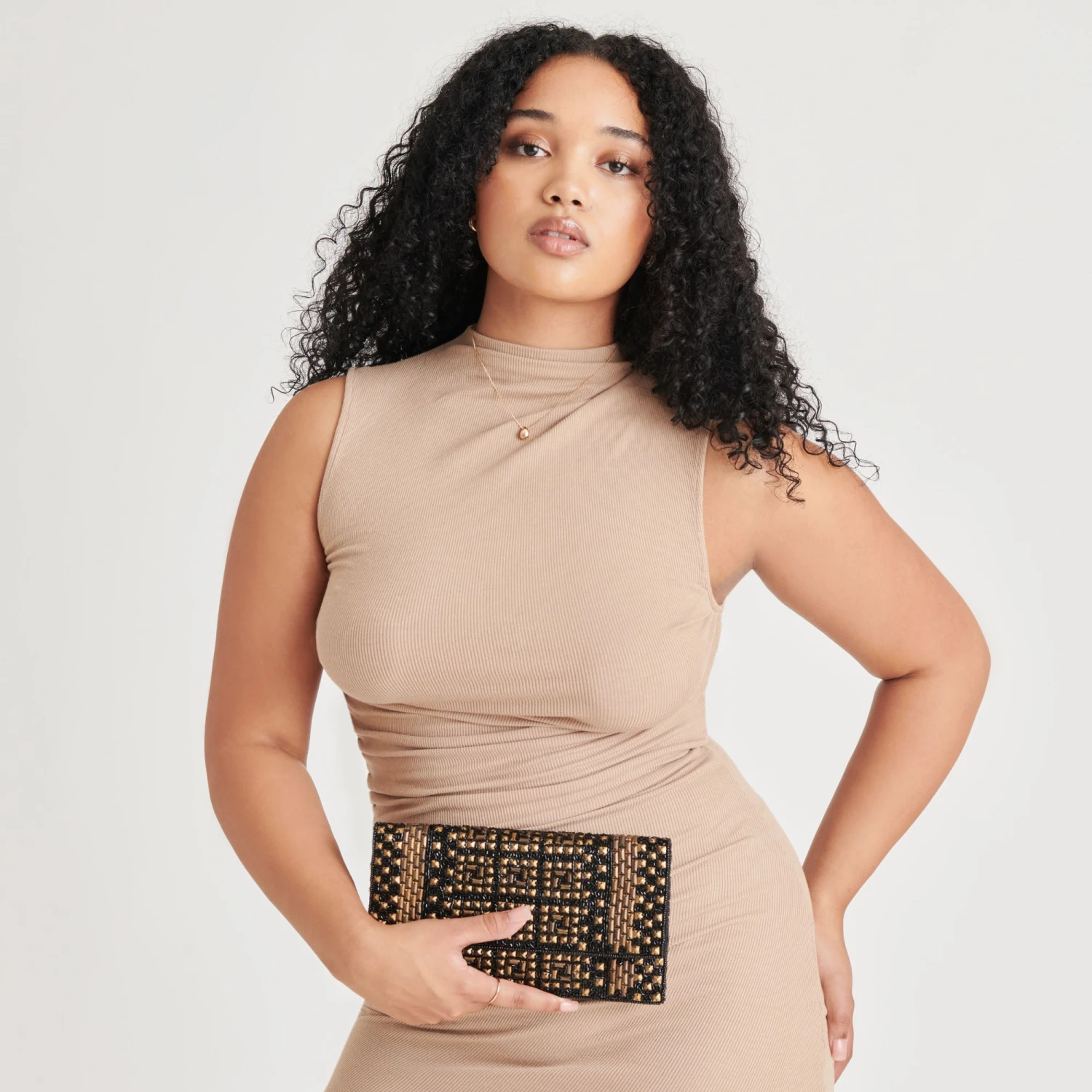 AMALFI CLUTCH BLACK GOLD BEADED(Amalfi Clutch Black Gold Beaded) 1 AMALFI CLUTCH BLACK GOLD BEADED(Amalfi Clutch Black Gold Beaded)