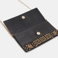 AMALFI CLUTCH BLACK GOLD BEADED(Amalfi Clutch Black Gold Beaded) 19 AMALFI CLUTCH BLACK GOLD BEADED(Amalfi Clutch Black Gold Beaded) -Dolce Vita DOLCEVITA HANDBAGS AMALFI G BLACKGOLD 07