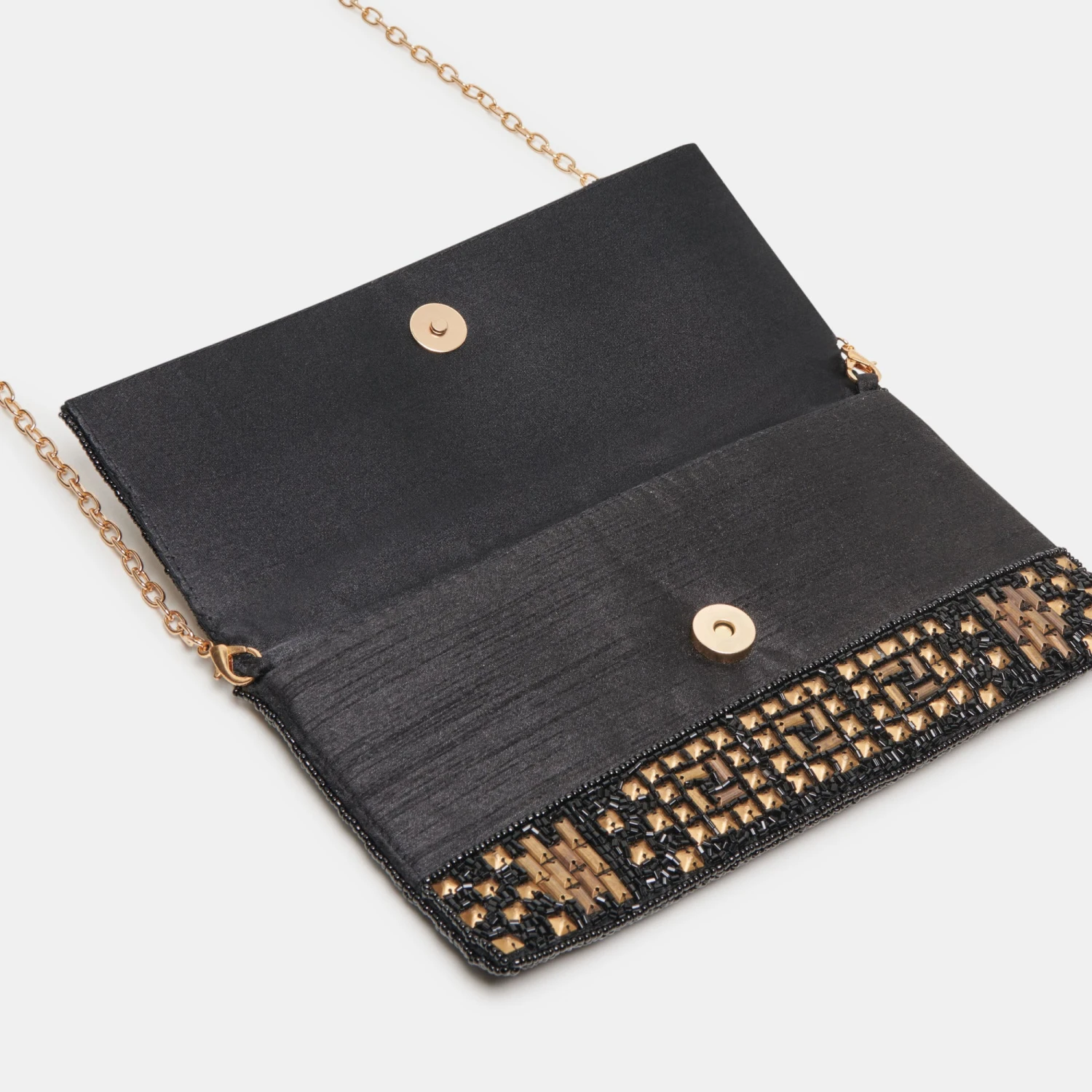 AMALFI CLUTCH BLACK GOLD BEADED(Amalfi Clutch Black Gold Beaded) 9 AMALFI CLUTCH BLACK GOLD BEADED(Amalfi Clutch Black Gold Beaded) - Image 9