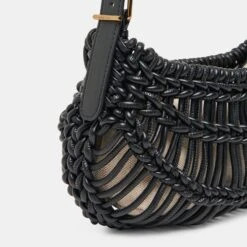 CANNES SHOULDER BAG BLACK STELLA(Cannes Shoulder Bag Black Stella) -Dolce Vita DOLCEVITA HANDBAGS CANNES BLACK 2