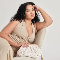 FIORE CLUTCH EMBROIDERED NATURAL RAFFIA(Fiore Clutch Embroidered Natural Raffia) -Dolce Vita DOLCEVITA HANDBAGS FIORE NATURAL 01 4