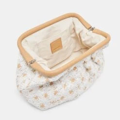 FIORE CLUTCH EMBROIDERED NATURAL RAFFIA(Fiore Clutch Embroidered Natural Raffia) -Dolce Vita DOLCEVITA HANDBAGS FIORE NATURAL 3