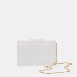 GERRY CLUTCH WHITE PEARL ACRYLIC(Gerry Clutch White Pearl Acrylic) -Dolce Vita DOLCEVITA HANDBAGS GERRY PEARL 03 d0778e32 5678 4a51 9372 d110627e41cc