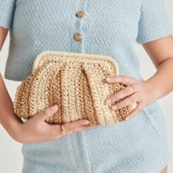 HYDRA CLUTCH NATURAL RAFFIA(Hydra Clutch Natural Raffia) 13 HYDRA CLUTCH NATURAL RAFFIA(Hydra Clutch Natural Raffia) -Dolce Vita DOLCEVITA HANDBAGS HYDRA NATURAL 02 3