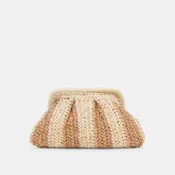 HYDRA CLUTCH NATURAL RAFFIA(Hydra Clutch Natural Raffia)