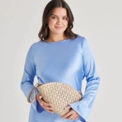 ISOLDE CLUTCH BEIGE STELLA(Isolde Clutch Beige Stella) -Dolce Vita DOLCEVITA HANDBAGS ISOLDE BEIGE 02