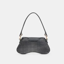 MOLENE SHOULDER BAG BLACK CANE(Molene Shoulder Bag Black Cane) -Dolce Vita DOLCEVITA HANDBAGS MOLENE BLACK 2 4c761c50 c7d5 4ba5 b89c bf60db68ea88