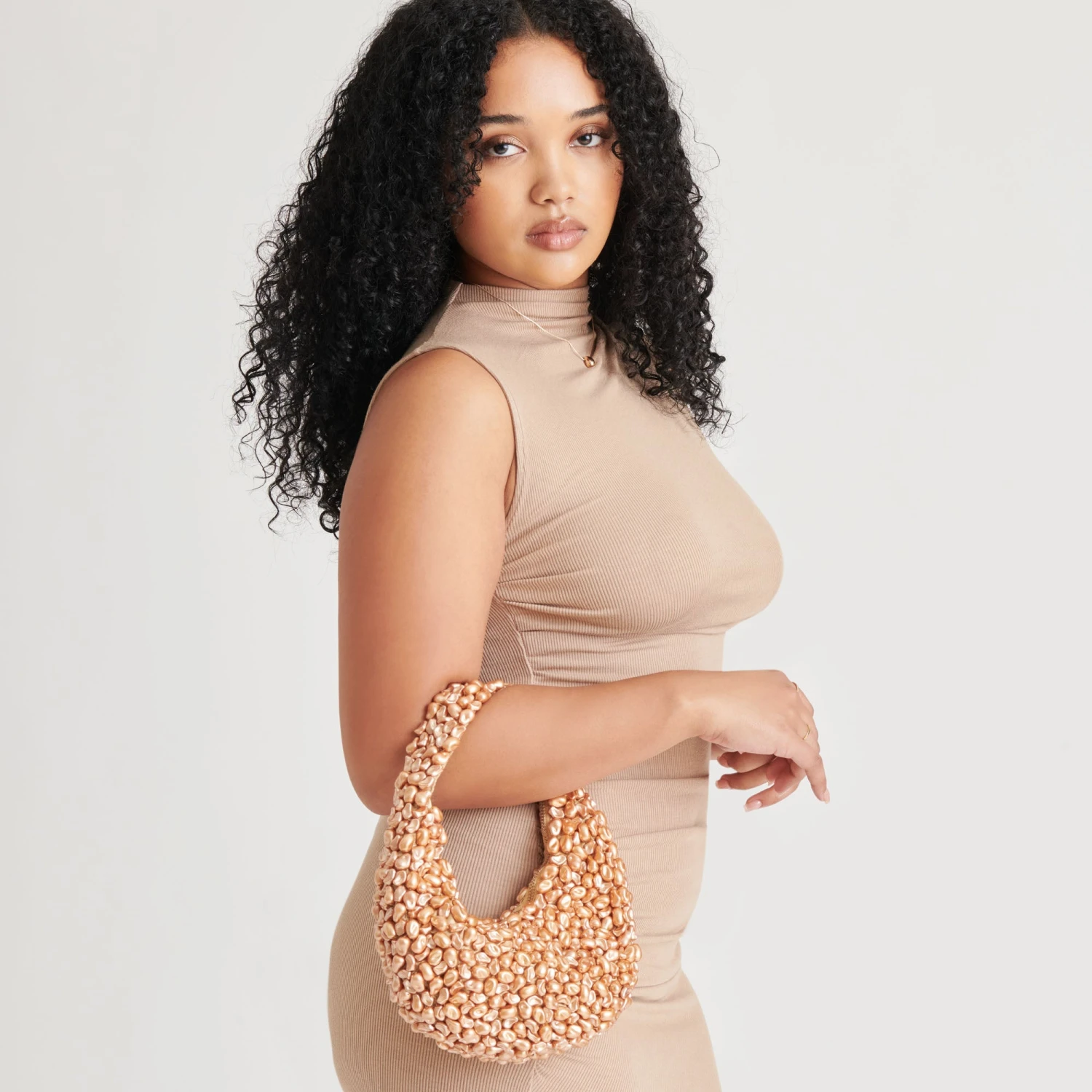 PEARLA SHOULDER BAG GOLD FAUX PEARL(Pearla Shoulder Bag Gold Faux Pearl) 5 PEARLA SHOULDER BAG GOLD FAUX PEARL(Pearla Shoulder Bag Gold Faux Pearl) - Image 5