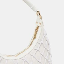 POSITANO SHOULDER BAG WHITE RAFFIA(Positano Shoulder Bag White Raffia) -Dolce Vita DOLCEVITA HANDBAGS POSITANO WHITE 3