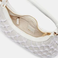 POSITANO SHOULDER BAG WHITE RAFFIA(Positano Shoulder Bag White Raffia) -Dolce Vita DOLCEVITA HANDBAGS POSITANO WHITE 6