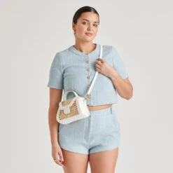 TROPEZ CROSSBODY WHITE NATURAL CANE(Tropez Crossbody White Natural Cane) -Dolce Vita DOLCEVITA HANDBAGS TROPEZ WHITE 03 2