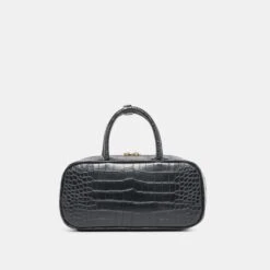 FLYN HANDBAG BLACK CROCO STELLA(Flyn Handbag Black Croco Stella) -Dolce Vita DOLCEVITA HANDBAG FLYN BLACKCROCPU 2