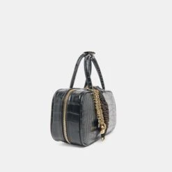 FLYN HANDBAG BLACK CROCO STELLA(Flyn Handbag Black Croco Stella) -Dolce Vita DOLCEVITA HANDBAG FLYN BLACKCROCPU 3