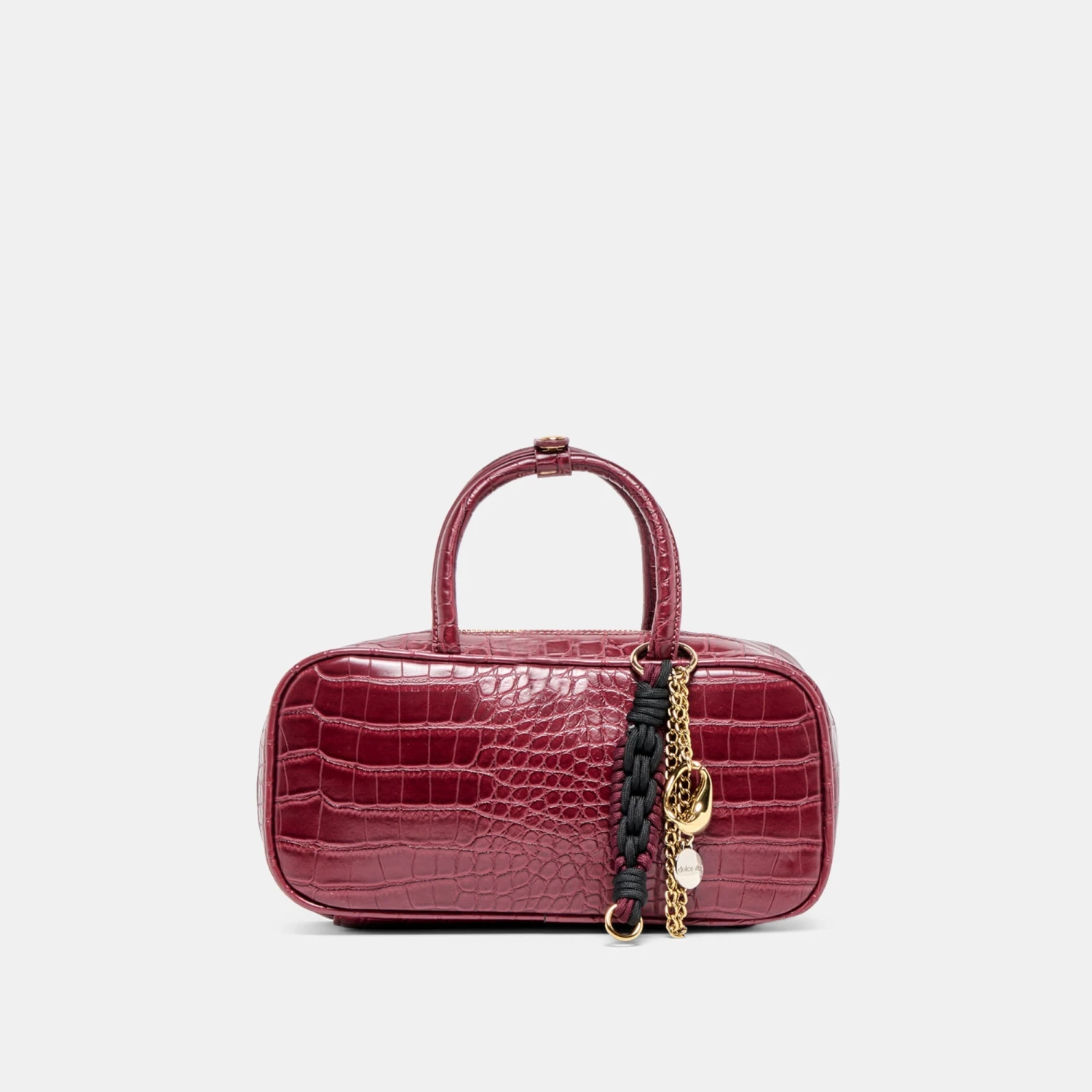 FLYN HANDBAG BURGUNDY CROCO STELLA(Flyn Handbag Burgundy Croco Stella) 1 FLYN HANDBAG BURGUNDY CROCO STELLA(Flyn Handbag Burgundy Croco Stella)