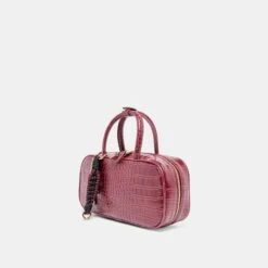 FLYN HANDBAG BURGUNDY CROCO STELLA(Flyn Handbag Burgundy Croco Stella) 18 FLYN HANDBAG BURGUNDY CROCO STELLA(Flyn Handbag Burgundy Croco Stella) -Dolce Vita DOLCEVITA HANDBAG FLYN BURGUNDYCROCPU 4