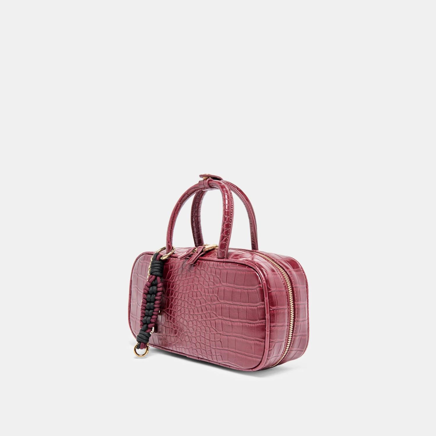 FLYN HANDBAG BURGUNDY CROCO STELLA(Flyn Handbag Burgundy Croco Stella) 9 FLYN HANDBAG BURGUNDY CROCO STELLA(Flyn Handbag Burgundy Croco Stella) - Image 9