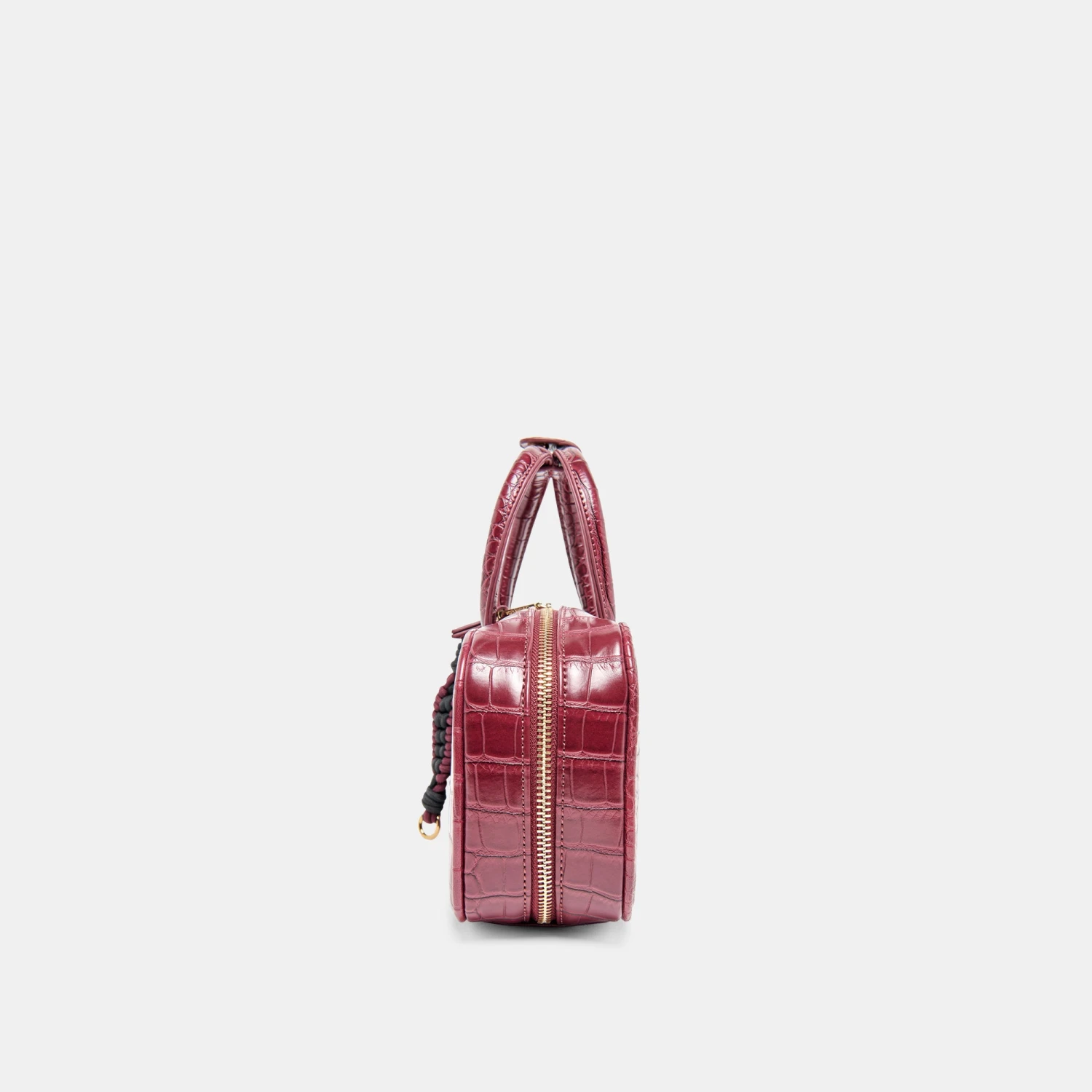 FLYN HANDBAG BURGUNDY CROCO STELLA(Flyn Handbag Burgundy Croco Stella) 10 FLYN HANDBAG BURGUNDY CROCO STELLA(Flyn Handbag Burgundy Croco Stella) - Image 10
