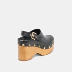ADELAN CLOGS BLACK LEATHER(Adelan Clogs Black Leather) -Dolce Vita DOLCEVITA HEELS ADELAN BLACKLEATHER 03