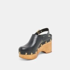 ADELAN CLOGS BLACK LEATHER(Adelan Clogs Black Leather) -Dolce Vita DOLCEVITA HEELS ADELAN BLACKLEATHER 09