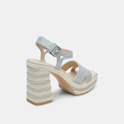 ANIRA PEARL HEELS LIGHT BLUE PEARLS(Anira Pearl Heels Light Blue Pearls) -Dolce Vita DOLCEVITA HEELS ANIRAPEARL LIGHTBLUEPEARLS 03