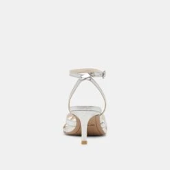 BECKI HEELS SILVER DISTRESSED LEATHER(Becki Heels Silver Distressed Leather) -Dolce Vita DOLCEVITA HEELS BECKI SILVERDISTRESSEDLEATHER 05