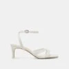 BECKI HEELS TRUE WHITE LEATHER(Becki Heels True White Leather)