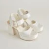 BOBBY PEARL HEELS WHITE PEARLS(Bobby Pearl Heels White Pearls)