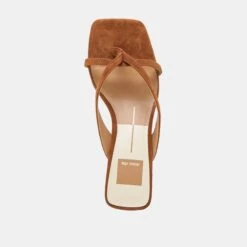 BREVEL HEELS DK BROWN SUEDE(Brevel Heels Dk Brown Suede) -Dolce Vita DOLCEVITA HEELS BREVEL DKBROWNSUEDE 06