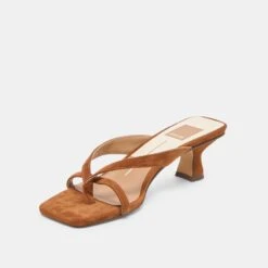 BREVEL HEELS DK BROWN SUEDE(Brevel Heels Dk Brown Suede) -Dolce Vita DOLCEVITA HEELS BREVEL DKBROWNSUEDE 09