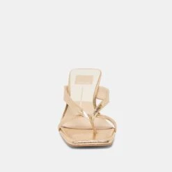 BREVEL HEELS GOLD DISTRESSED LEATHER(Brevel Heels Gold Distressed Leather) -Dolce Vita DOLCEVITA HEELS BREVEL GOLDDISTRESSEDLEATHER 04