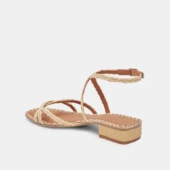 BRINN SANDALS LT NATURAL RAFFIA(Brinn Sandals Lt Natural Raffia) -Dolce Vita DOLCEVITA HEELS BRINN LTNATURALRAFFIA 08