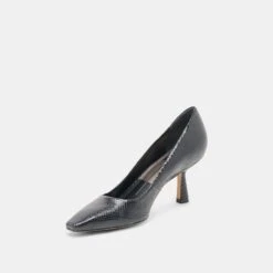 BRIONA HEELS ONYX EMBOSSED LEATHER(Briona Heels Onyx Embossed Leather) 18 BRIONA HEELS ONYX EMBOSSED LEATHER(Briona Heels Onyx Embossed Leather) -Dolce Vita DOLCEVITA HEELS BRIONA ONYX EMBOSSED LEATHER 09