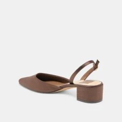 CAREL HEELS DK BROWN SATIN(Carel Heels Dk Brown Satin) -Dolce Vita DOLCEVITA HEELS CAREL DKBROWN SATIN 08