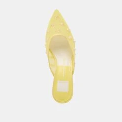 CLARA WIDE HEELS LEMON MESH(Clara Wide Heels Lemon Mesh) -Dolce Vita DOLCEVITA HEELS CLARA LEMONMESH 06 925dfbf4 04e1 456e a166 b389fcc7ff13