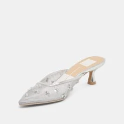 CLARA HEELS SILVER MESH(Clara Heels Silver Mesh) 12 CLARA HEELS SILVER MESH(Clara Heels Silver Mesh) -Dolce Vita DOLCEVITA HEELS CLARA SILVERMESH 08