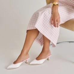 CLEO X BYRDIE GOLF HEELS PINK FLORAL SATIN(Cleo X Byrdie Golf Heels Pink Floral Satin) -Dolce Vita DOLCEVITA HEELS CLEOBYRDIES PINKFLORAL ONFOOT 03 b8e5fc67 0427 4935 b6d3 9eb5cd8475f5