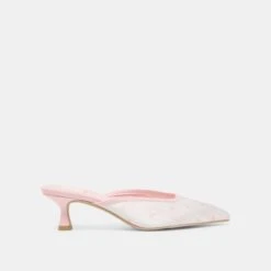 CLEO X BYRDIE GOLF HEELS PINK FLORAL SATIN(Cleo X Byrdie Golf Heels Pink Floral Satin)