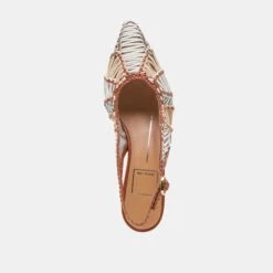 DAFNEY HEELS TAN MULTI WOVEN LEATHER(Dafney Heels Tan Multi Woven Leather) -Dolce Vita DOLCEVITA HEELS DAFNEY TANMULTIWOVENLEATHER 06