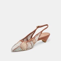 DAFNEY HEELS TAN MULTI WOVEN LEATHER(Dafney Heels Tan Multi Woven Leather) -Dolce Vita DOLCEVITA HEELS DAFNEY TANMULTIWOVENLEATHER 08