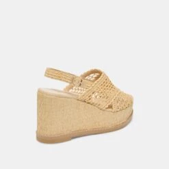 DEXLER WEDGES LT NATURAL WOVEN RAFFIA(Dexler Wedges Lt Natural Woven Raffia) -Dolce Vita DOLCEVITA HEELS DEXLER LTNATURALWOVENRAFFIA 03