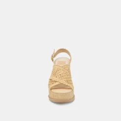 DEXLER WEDGES LT NATURAL WOVEN RAFFIA(Dexler Wedges Lt Natural Woven Raffia) -Dolce Vita DOLCEVITA HEELS DEXLER LTNATURALWOVENRAFFIA 04